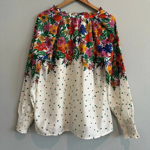 Talbots Floral Blouse - Multicolor and White - Picture 2 of 9